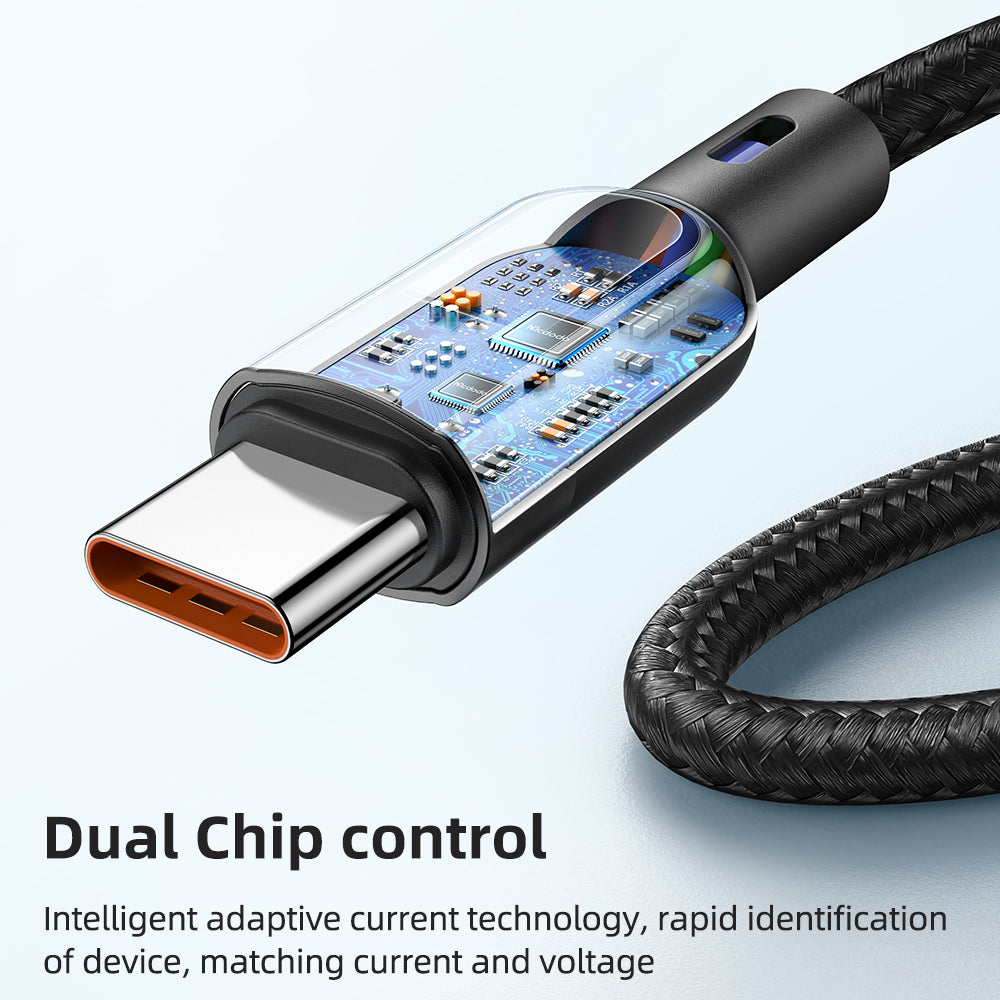 MCDODO 100W 2 in 1 PD Fast Charging Cable Type-C to Dual Type-C