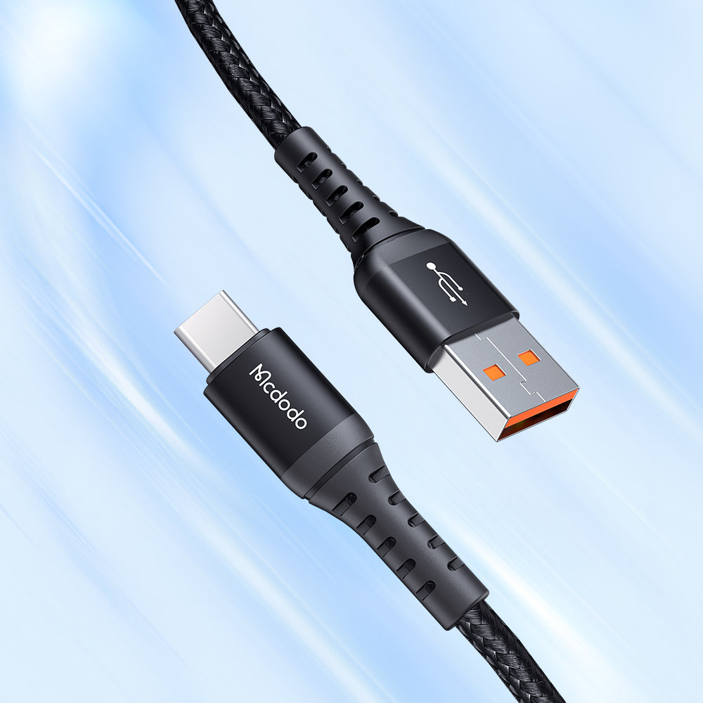 MCDODO Type-C 3 A Fast Charging Nylon Braided Data Cable 0.2 Meter