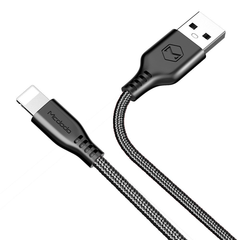 MCDODO Warrior Series Nylon Braided 2.4A iPhone Lightning Charging Data Cable 1.2 Meter (BUY 1 FREE 1)