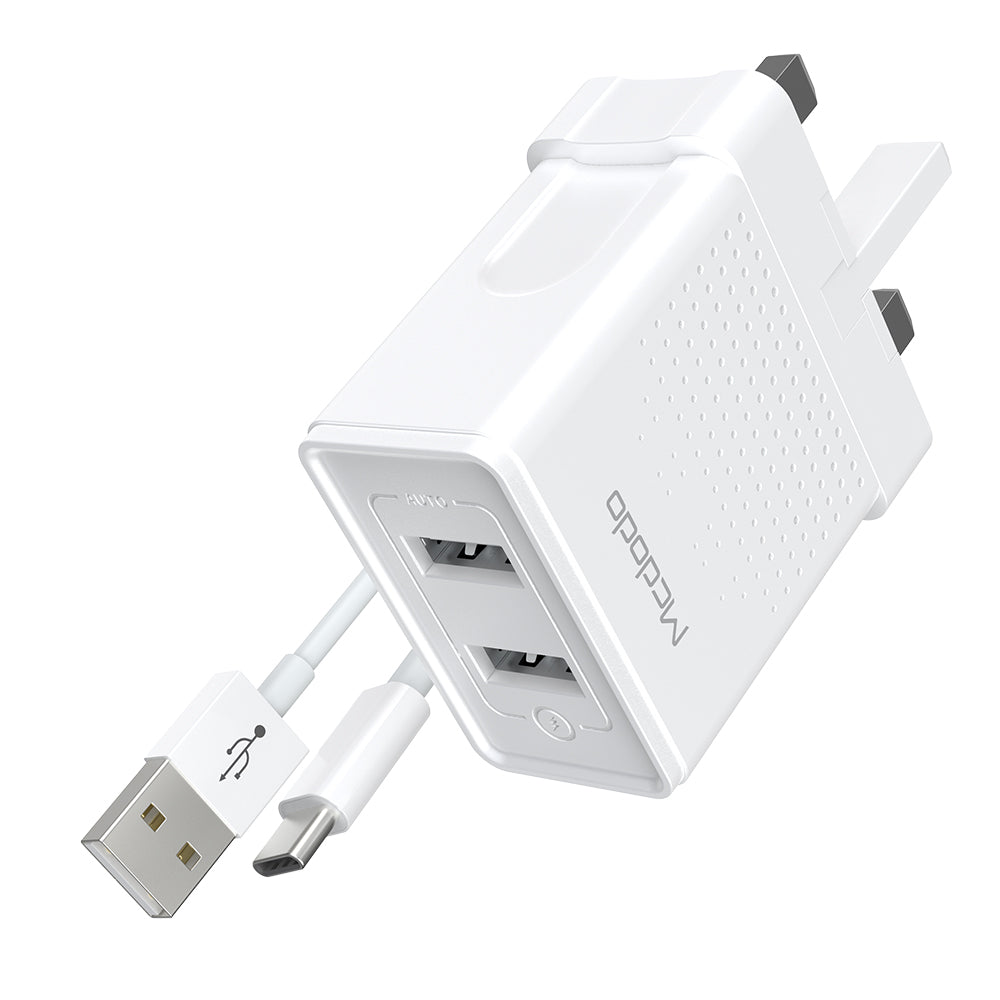 MCDODO Type-C Travel Charger Set + Dual USB Ports