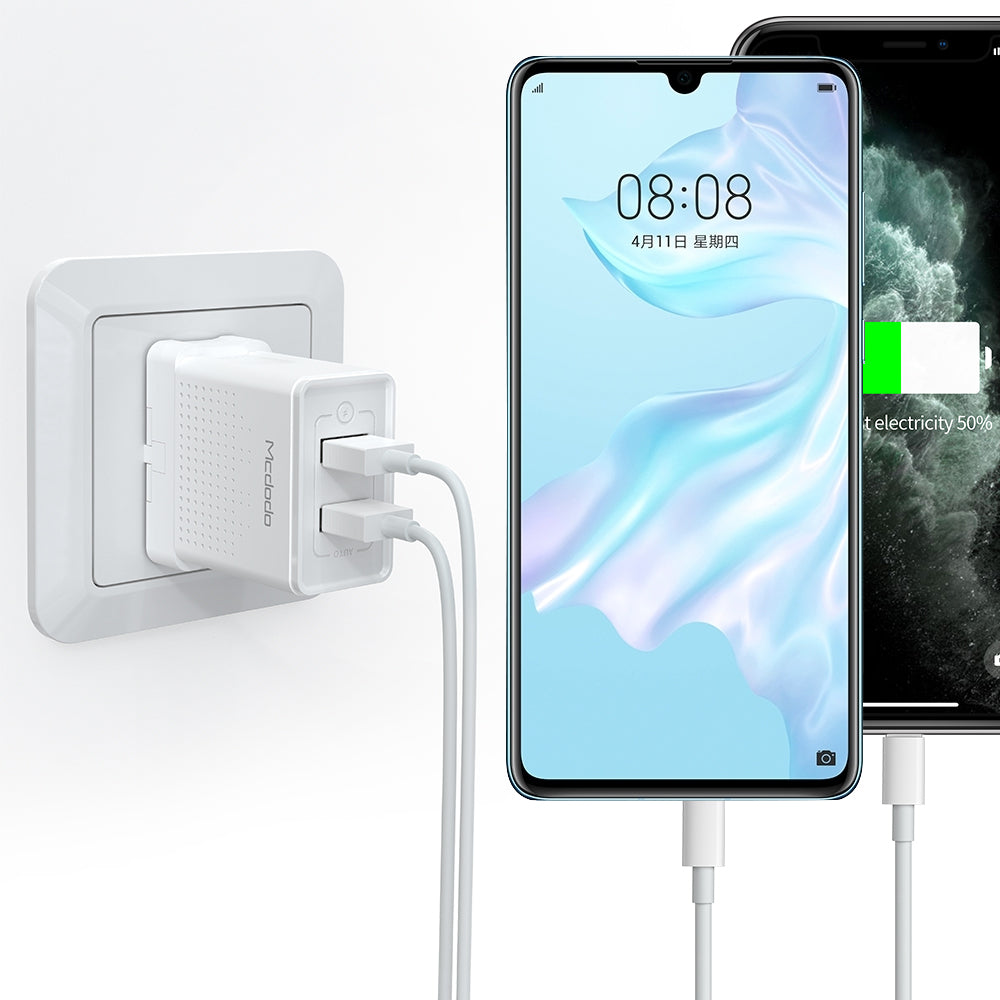 MCDODO Type-C Travel Charger Set + Dual USB Ports