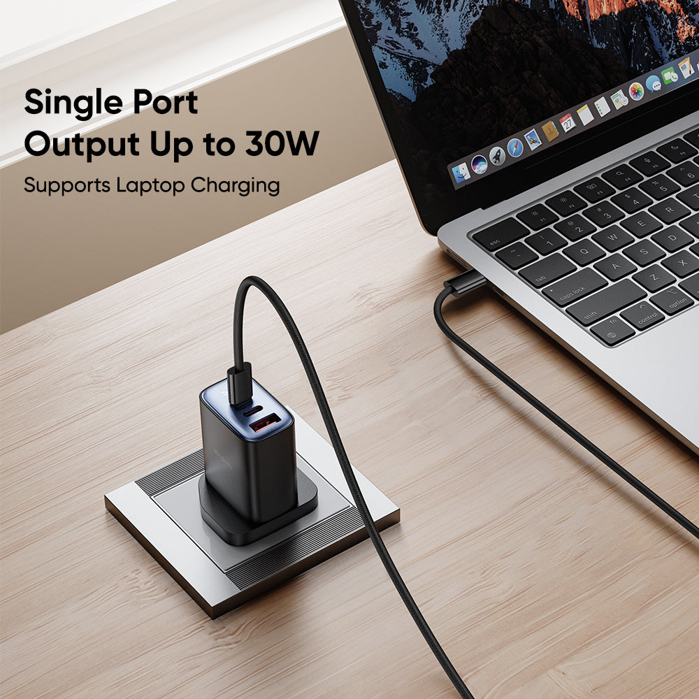 MCDODO 30W 3-Port Digital Display Fast Charger + USB-C to C Cable (Combo Set)