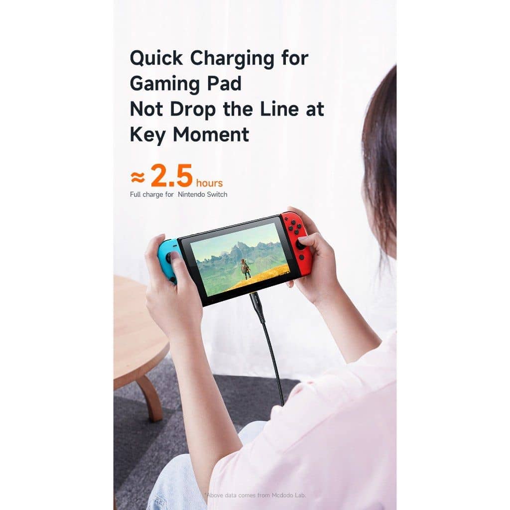 MCDODO 100W USB-C to C (QC, Power Delivery Auto Disconnect Cable) 1.2M - CA3460