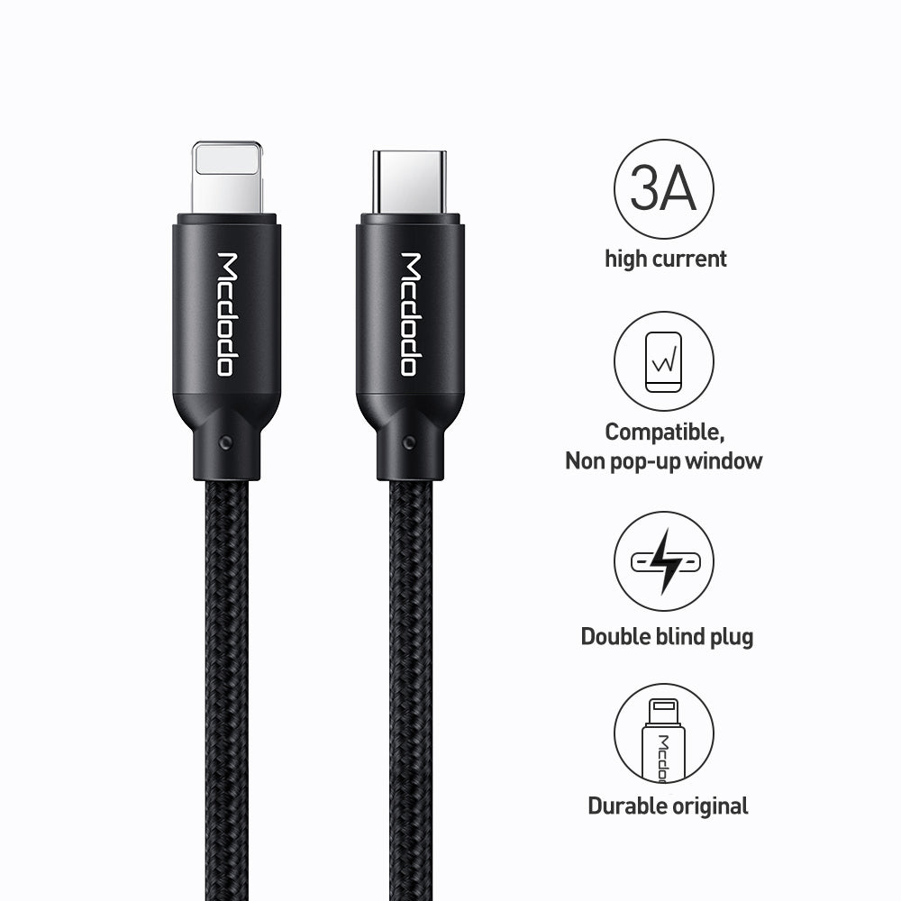 MCDODO 20 Watt PD+QC Fast Charging Adaptor + (Free)iPhone PD Type C to Lightning Combo Pack