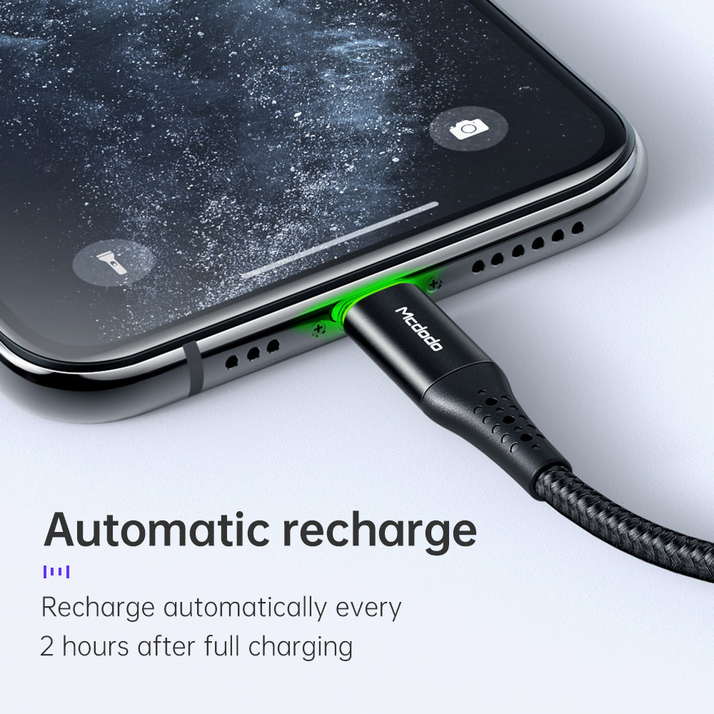 MCDODO 36W USB-C to Lightning (Auto Disconnect Fast Charging Cable) 1.2M - CA7360