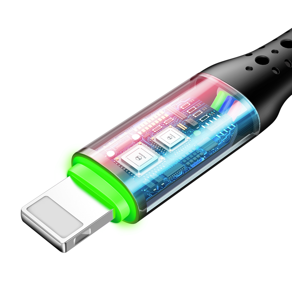 MCDODO iPhone Lightning to USB (AUTO POWER OFF, LED Cable) 1.2M - CA7410
