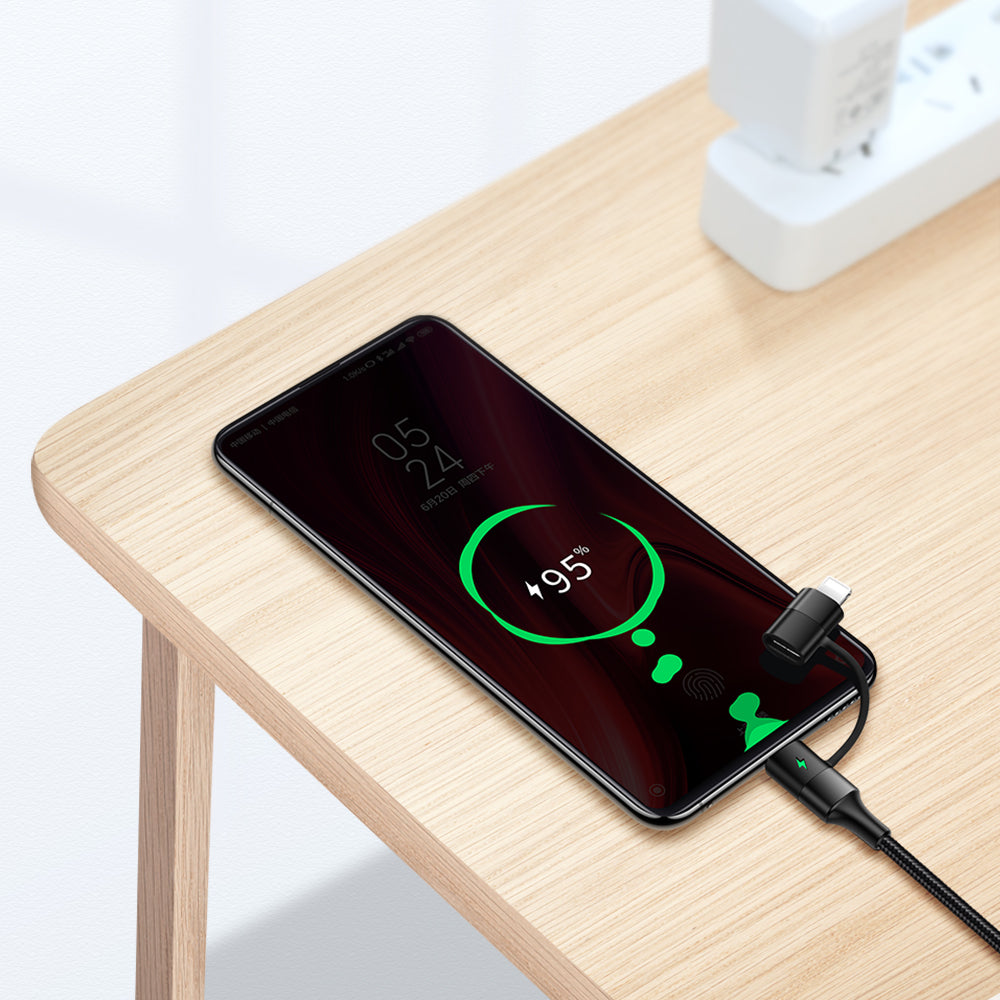 MCDODO USB Cable 2 in 1 Type-C + lightning Fast Charging Cable For iPhone - CA6800