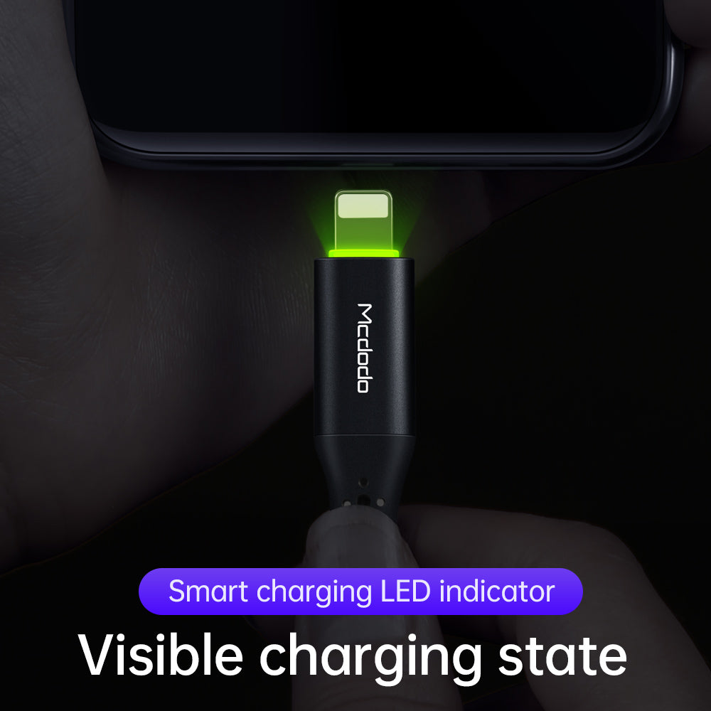 MCDODO 36W USB-C to Lightning (Auto Disconnect Fast Charging Cable) 1.2M - CA7360