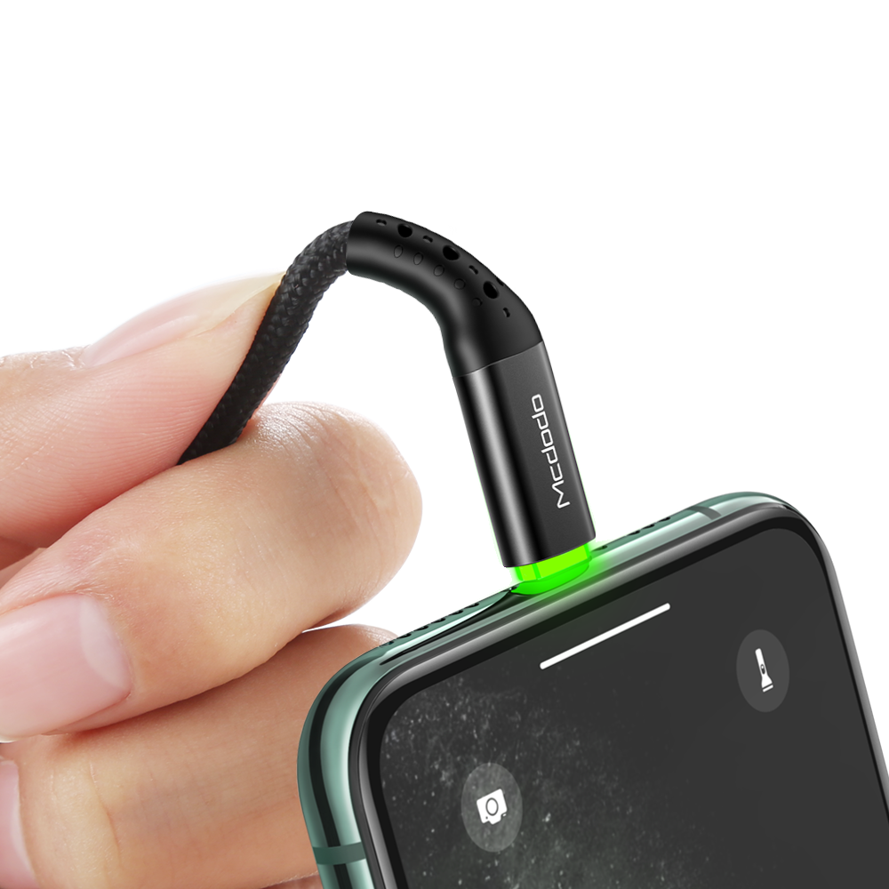 MCDODO iPhone Lightning to USB (AUTO POWER OFF, LED Cable) 1.2M - CA7410