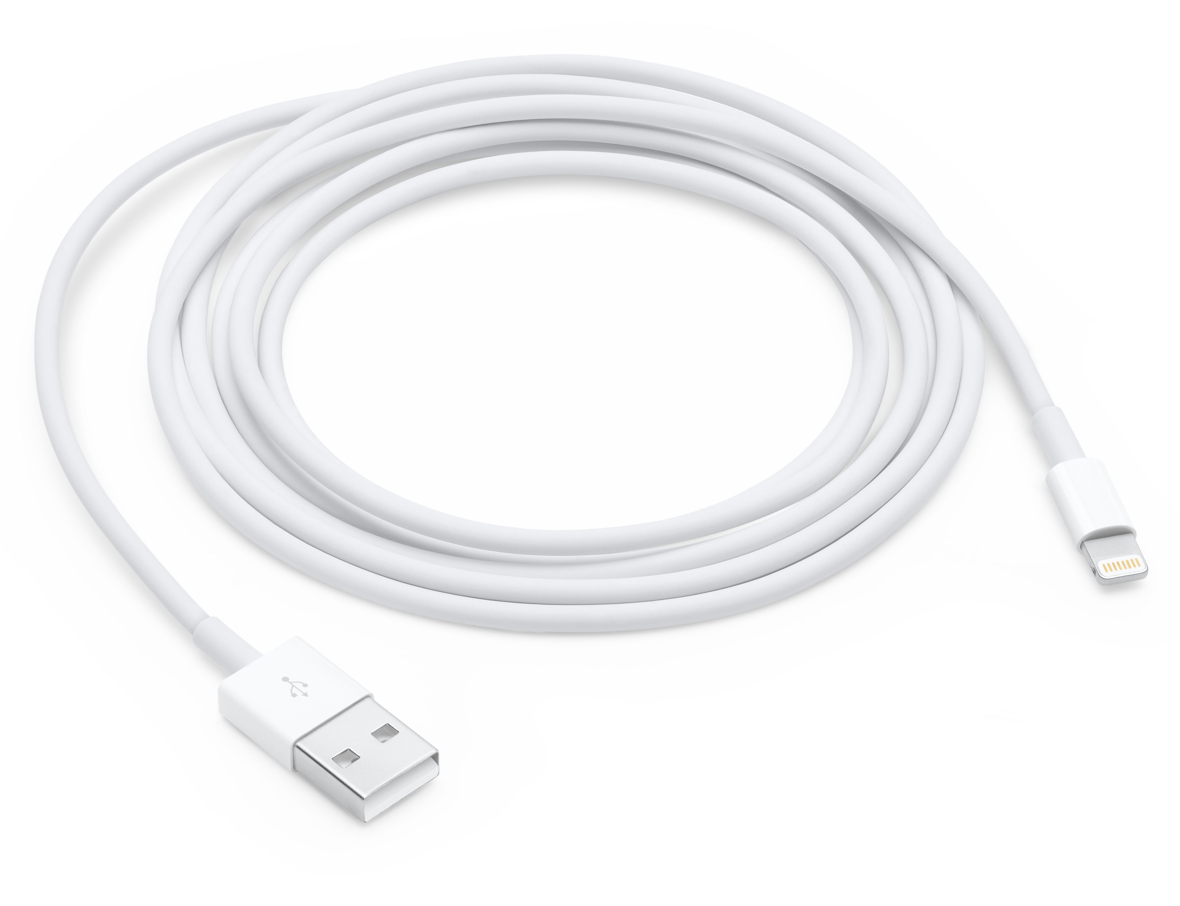Original Apple iPhone Cable Lightning To USB For IPhone IPad IPod 2 Meter + 1 Meter - Combo Pack 3