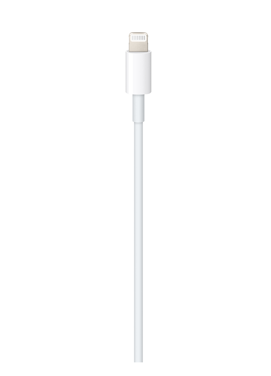 Apple Original iPhone Lightning Cable (1M) + Charging Adapter (12W) - Combo Pack